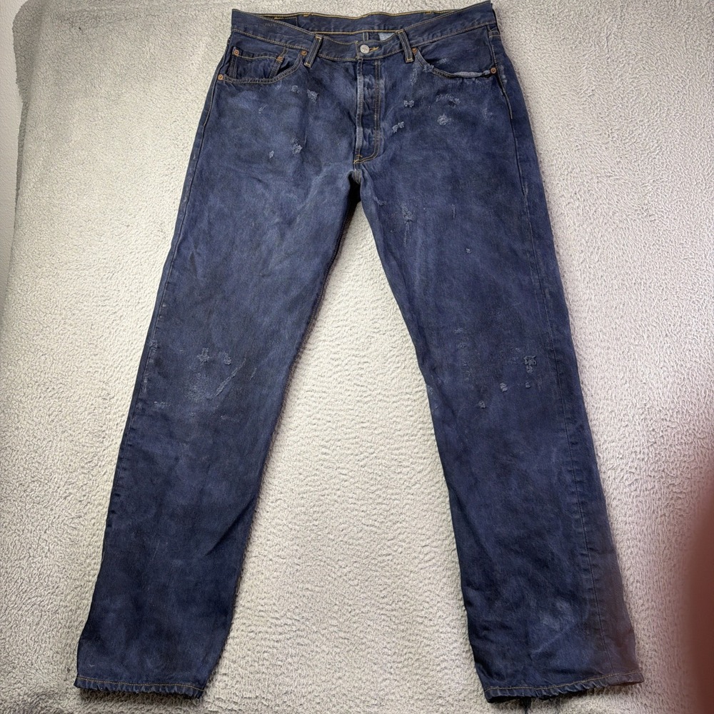 Vintage Levis 501 Jeans Men 38x34 90s Made USA Thrashed See Measurements